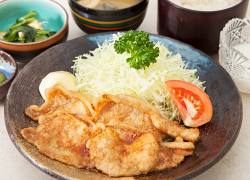 国産豚ロース生姜焼き膳