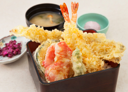 一本穴子と海老の天ぷら重