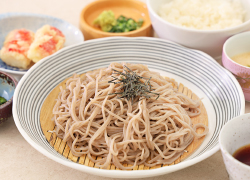 せいろ蕎麦と蟹かま天
