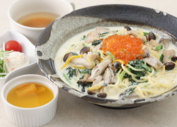 柚子クリームパスタ